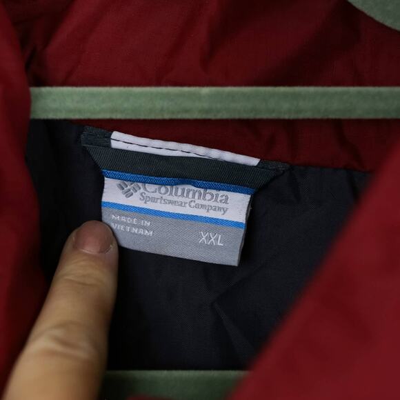 Columbia Red Black Hikebound Waterproof Rain Jacket Size XXL Men's - Picture 3 of 3